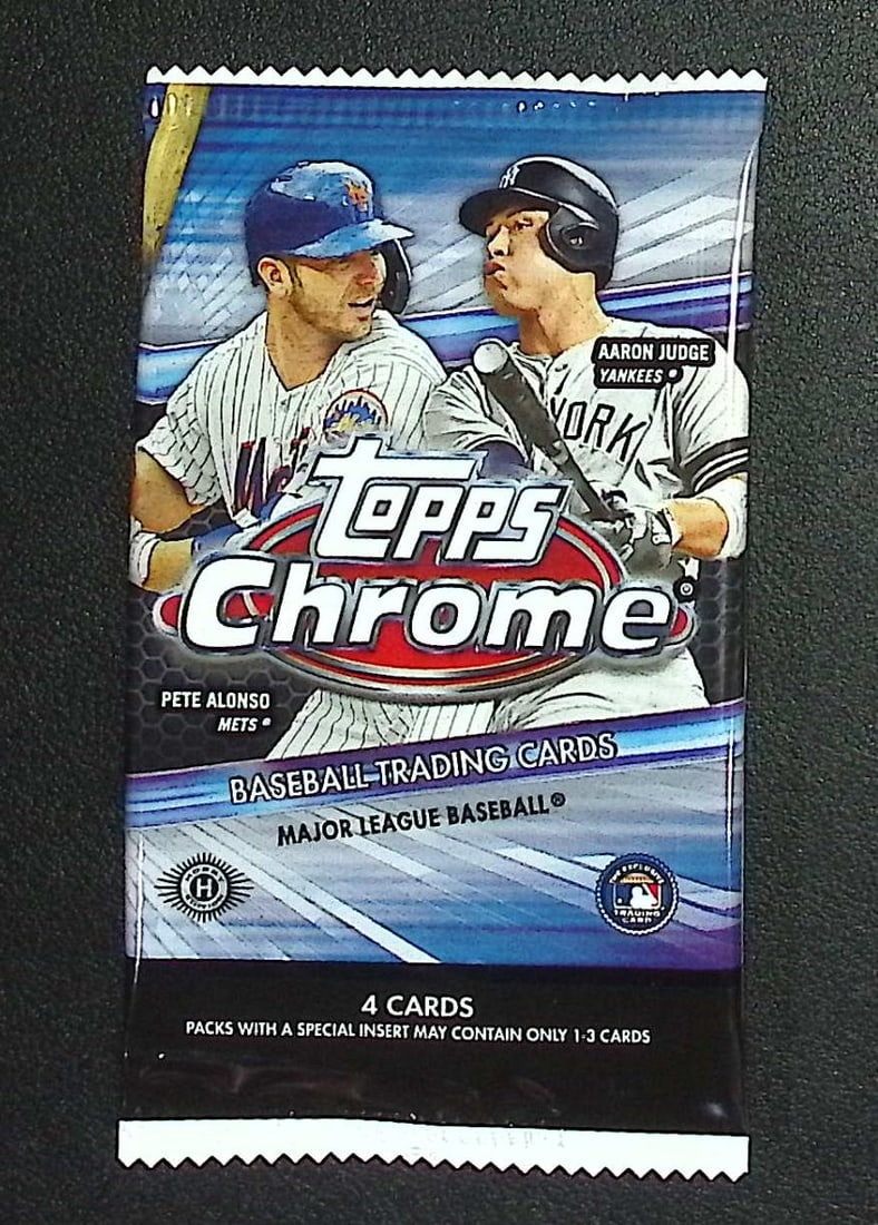 2020 Topps Chrome Baseball Card HOBBY BOX PACK Sports Cards MLB Trading Cards (1 of 1)