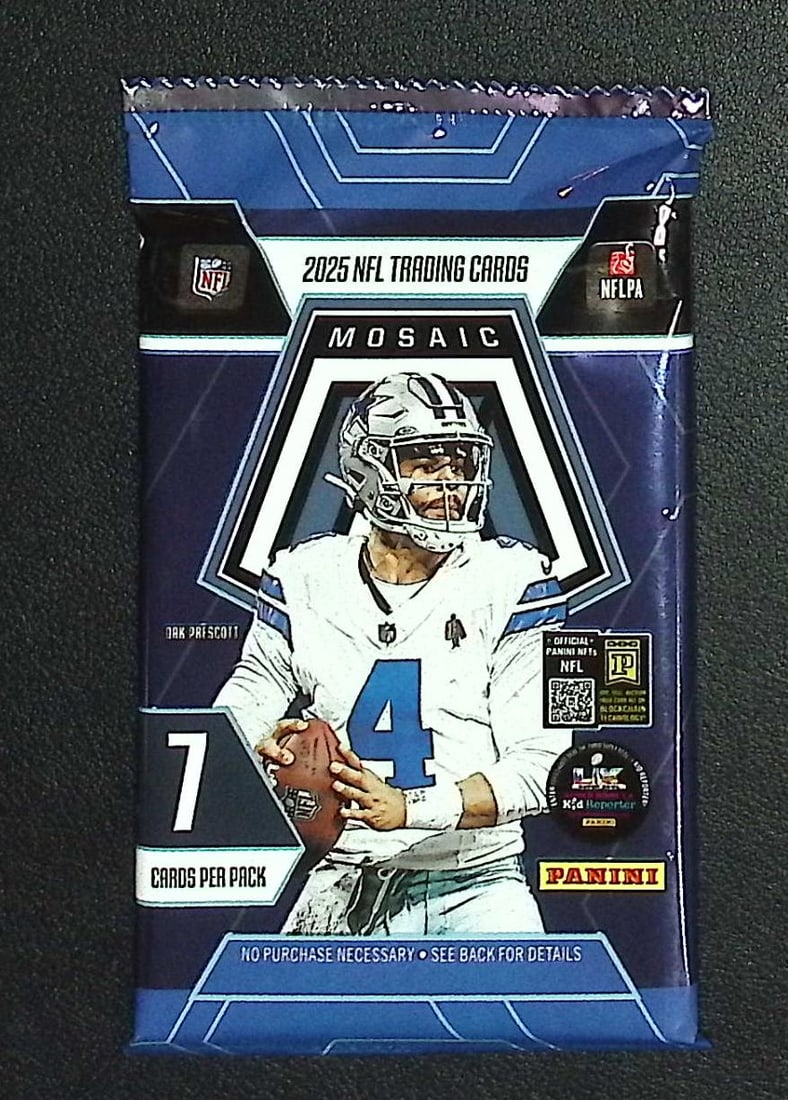 2025 Panini Mosaic Football MEGA BOX PACK - Jaxson Dart, Cam Skattebo, Emeka Egbuka, Ashton Jeanty,: Panini Rookie Football NFL Trading & Sports Cards, Rookie Cards in This Set are Jaxson Dart, Cam Ward, Shedeur Sanders, Cam Skattebo, Travis Hunter, Football & Sports Cards for Sale Near Me, Silver, W