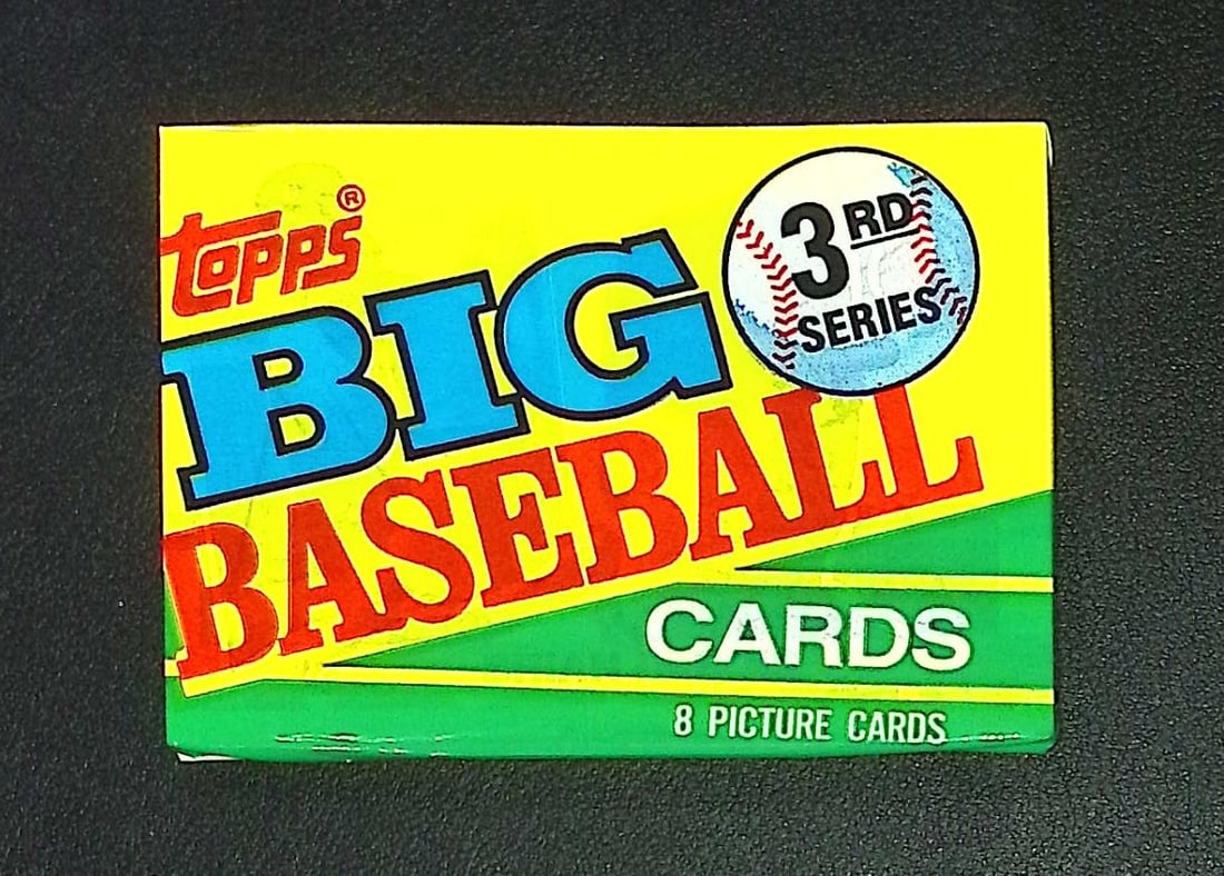 1990 Topps Big Baseball Series 3 Retail Box Wax Pack Vintage Baseball Cards: Topps Valuable Vintage MLB Rookie Baseball Trading Cards, Ken Griffey, Jr, Barry Bonds, Rickey Henderson, Nolan Ryan, Bo Jackson, Rickey Henderson, Dave Winfield, Old Sports Cards for Sale Near Me, Wo