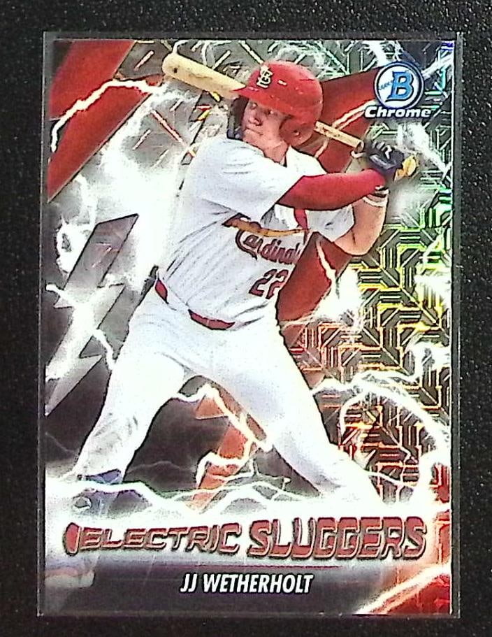 JJ Wetherholt Electric Sluggers Mojo Refractor 2026 Bowman Chrome #ES-12 Cardinals (1 of 2)