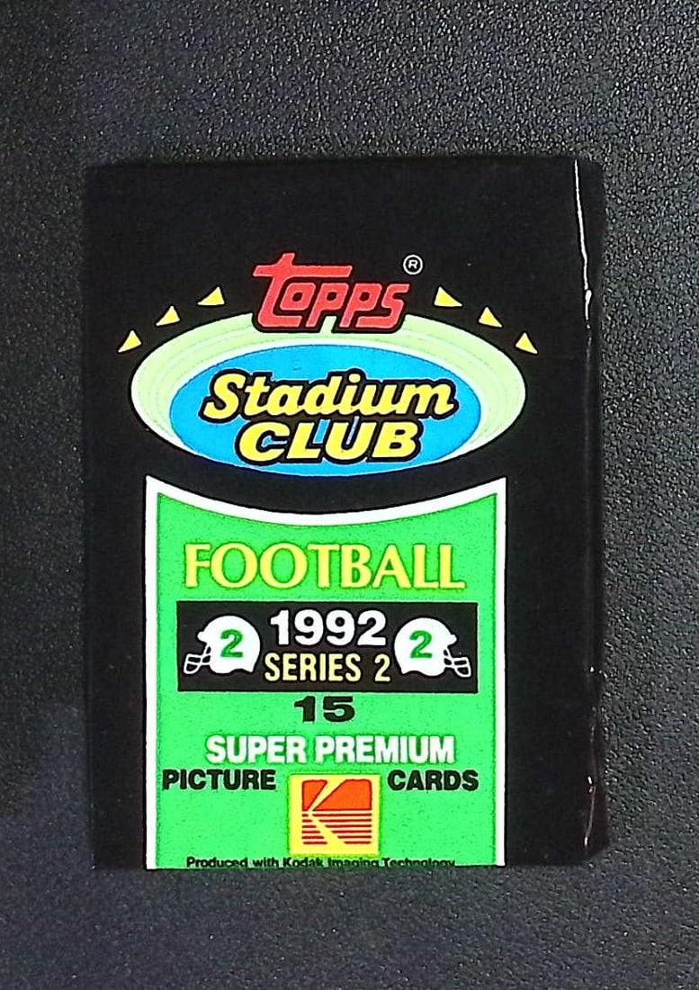 1992 Topps STADIUM CLUB SERIES 2 Super Premium Football Card Retail Box Wax Pack - John Elway, Dan: Vintage Valuable Football NFL Trading & Sports Cards, Old Sports Cards Sold On Line, Auction Lots Sold On Line, Super Bowl and Hall of Fame Players, Dallas Cowboys, Buffalo Bills, Steelers, 49ers, Joe