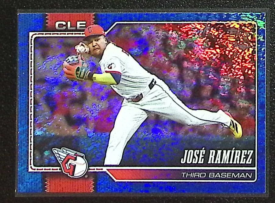 Jose Ramirez Blue Sandglitter Foil /150 2026 Topps #284 Cleveland Guardians: Topps Baseball MLB Trading & Sports Cards, Sports Cards for Sale Near Me, World Series & Hall of Fame Players Memorabilia, Refractors, X-Fractors, Numbered, SP, SSP, Valuable Auction Memorabilia Lots 