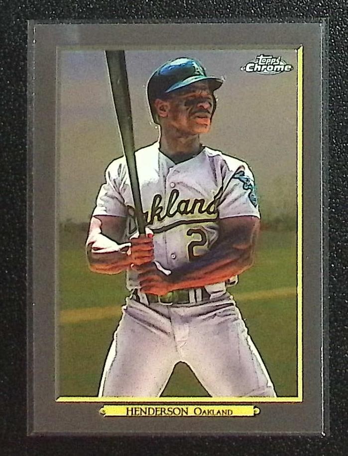 Rickey Henderson Turkey Red Chrome 2020 Topps Chrome #TRC-61 Oakland Athletics (1 of 2)