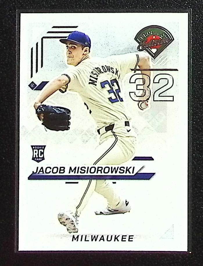Jacob Misiorowski Rookie Card 2025 Panini Prospect Edition #33 Milwaukee Brewers (1 of 2)