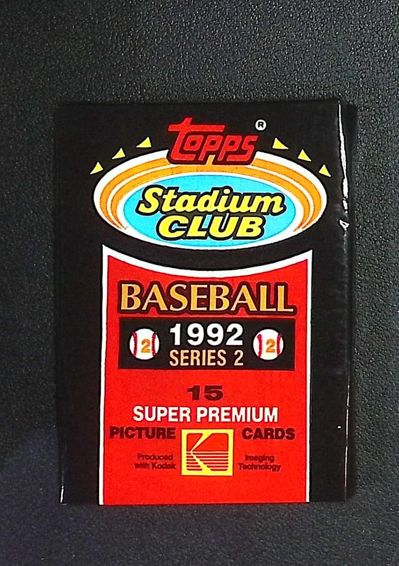1992 Topps Stadium Club Series 2 Super Premium Vintage Baseball Retail Box Wax Pack (1 of 1)
