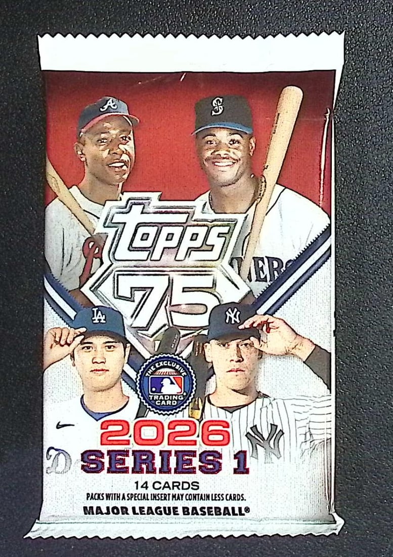 2026 Topps Series 1 Baseball 75th Anniversary MEGA BOX PACK (1 of 1)