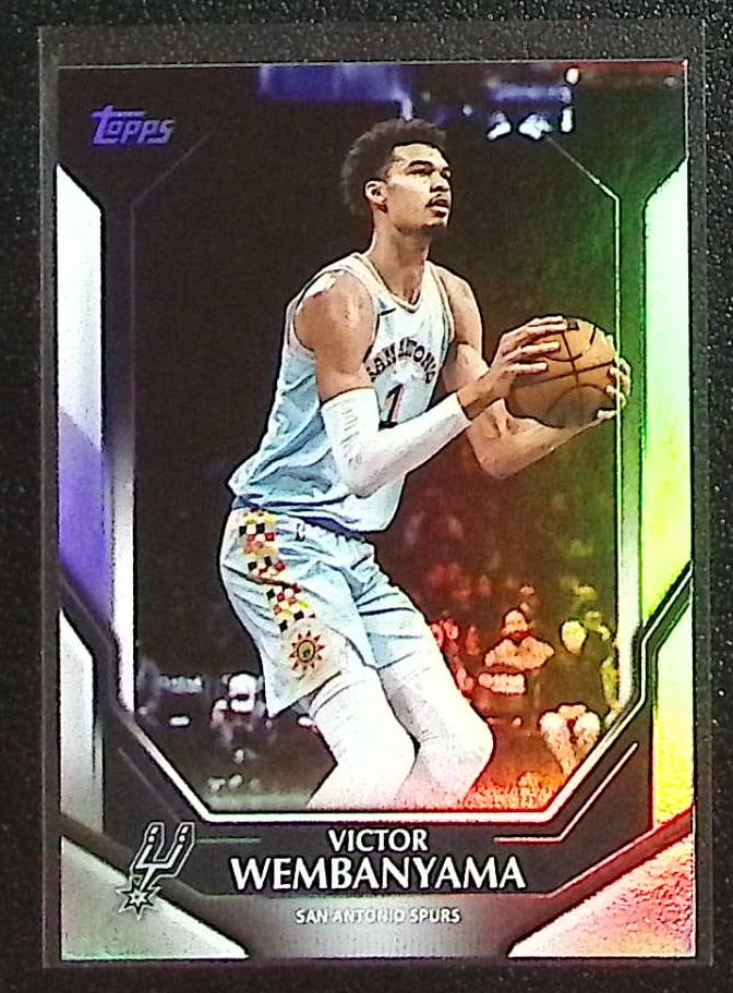 Victor Wembanyama 2026 Topps Collector's Kit #NBA-7 San Antonio Spurs: Topps Basketball NBA Trading & Sports Cards, Sports Cards for Sale Near Me, Chrome, Refractor, SP, SSP, Valuable Auction Memorabilia Lots Sold On Line, NBA Championship & Hall of Fame Player Cards