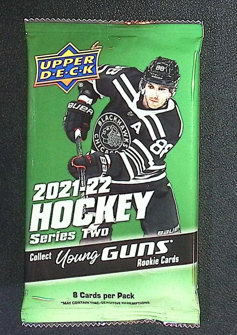 2021-22 Upper Deck Series 2 Hockey Card Retail Box Pack - Young Guns Rookie Cards (1 of 1)