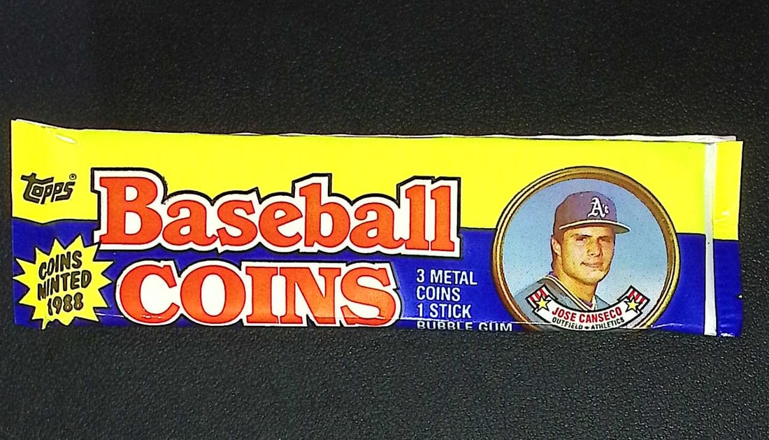 1988 Topps Vintage Baseball Coins Retail Box Wax Pack MLB Trading Coins (1 of 1)