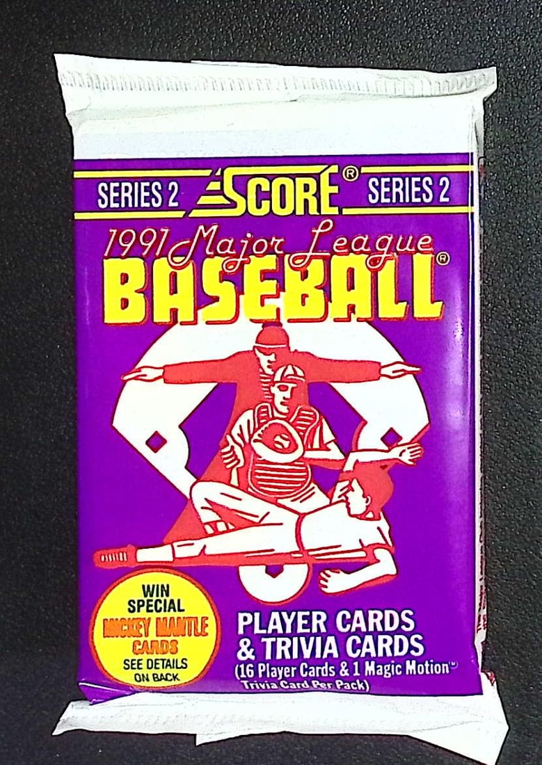 1992 Score Series 2 Vintage Baseball Cards Retail Box Pack, Sports Cards: Score Valuable Vintage Rookie Baseball MLB Trading Cards, Old Sports Cards for Sale Near Me, Joe DiMaggio, Mickey Mantle, Stan Musial Autograph, & Carl Yastrzemski Autographs, Auction Memorabilia