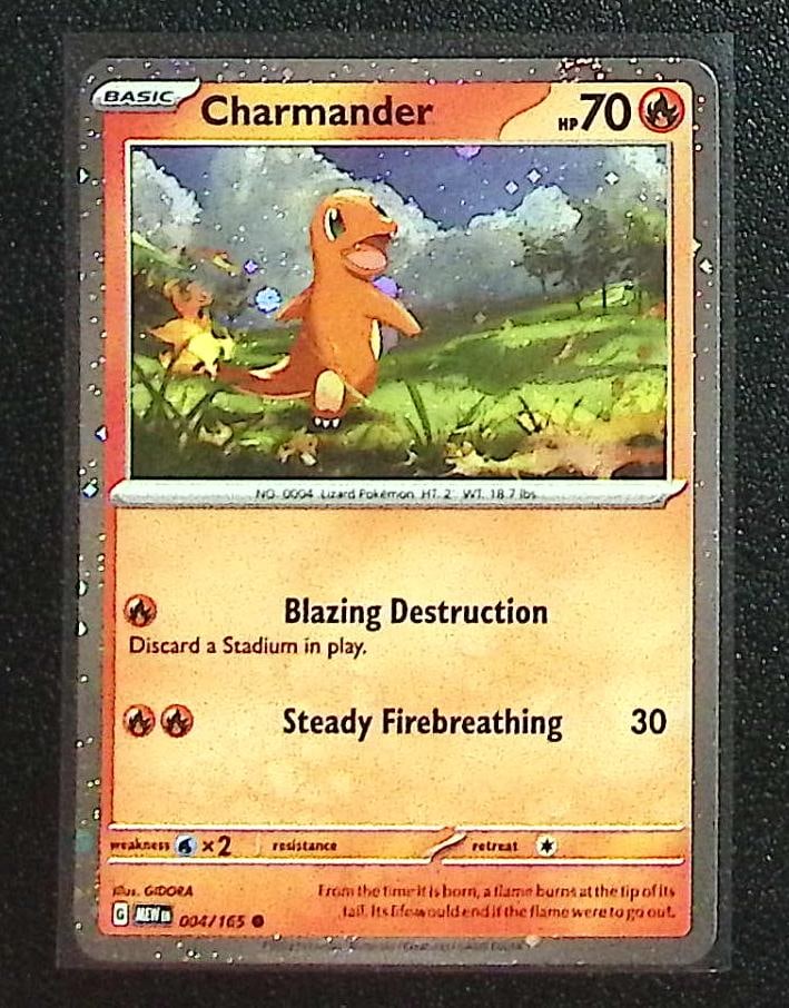 Pokemon Scarlet & Violet 151 Charmander Cosmos Holo #4 (1 of 2)
