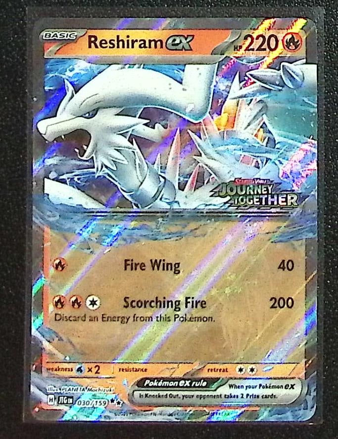 Pokemon Journey Together Stamped Promo Reshiram Ex #30 (1 of 2)