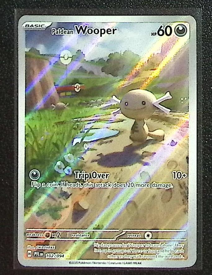 Pokemon Phantasmal Flames Paldean Wooper Illustration Rare #102 (1 of 2)