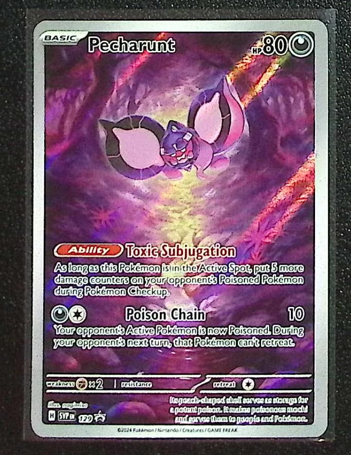 Pokemon Shrouded Fable ETB Promo Pecharunt #129 (1 of 2)