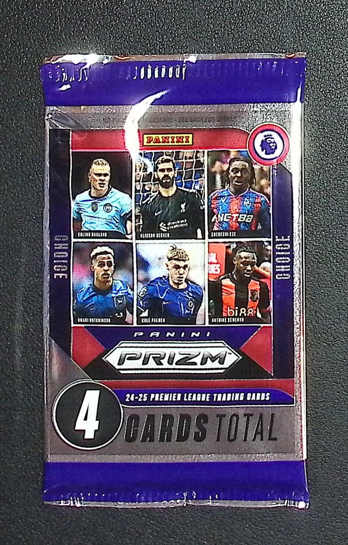 2024-25 Panini PRIZM Premier League Soccer Card Retail Box Pack: Panini Soccer Trading & Sports Cards, World Cup, Zebra, Sports Cards for Sale Near Me, SP, SSP, Numbered Cards, Auction Lots for Sale on Line