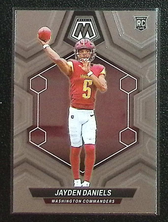 Jayden Daniels Rookie Card 2024 Mosaic #302 Washington Commanders (1 of 2)