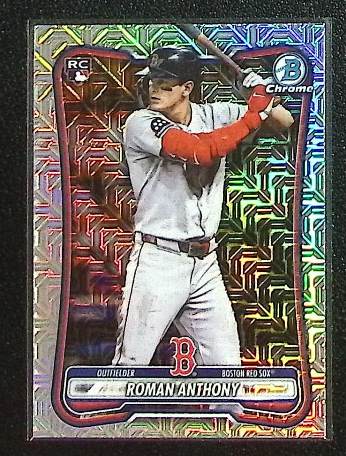 Roman Anthony Rookie Card Mojo Refractor 2026 Bowman Chrome #18 Boston Red Sox (1 of 2)