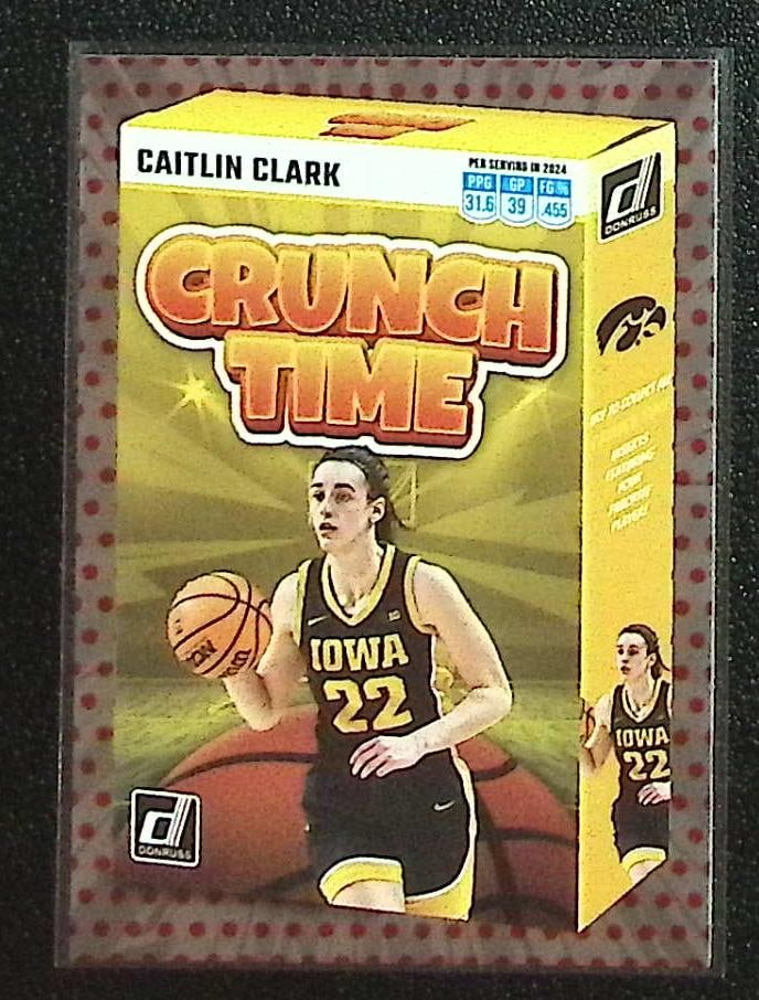 Caitlin Clark Crunch Time Red Dots 2024 Panini Caitlin Clark Collection #SS-CT1 Iowa, Fever (1 of 2)