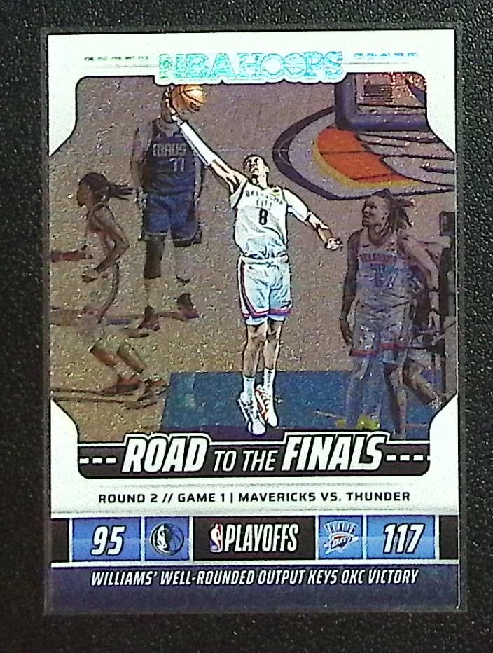 Jalen Williams Road to the Finals /999 2024-25 NBA Hoops #3 Oklahoma City Thunder: Topps Basketball NBA Trading & Sports Cards, Sports Cards for Sale Near Me, Chrome, Refractor, SP, SSP, Valuable Auction Memorabilia Lots Sold On Line, NBA Championship & Hall of Fame Player Cards
