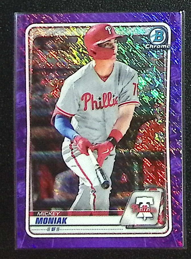 Mickey Moniak Prospects Purple Shimmer Refractor 2020 Bowman Chrome #BCP-167 (1 of 2)