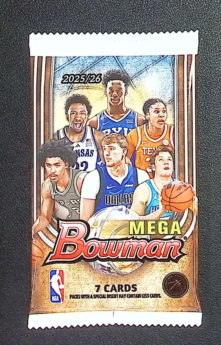 2025-26 Bowman Basketball Mega Box Pack - Cooper Flagg & Kon Knueppel Rookie Cards: Bowman Basketball NBA Trading & Sports Cards, Sports Cards for Sale Near Me, Champion and Hall of Fame Players, Auction Lots for Sale On Line