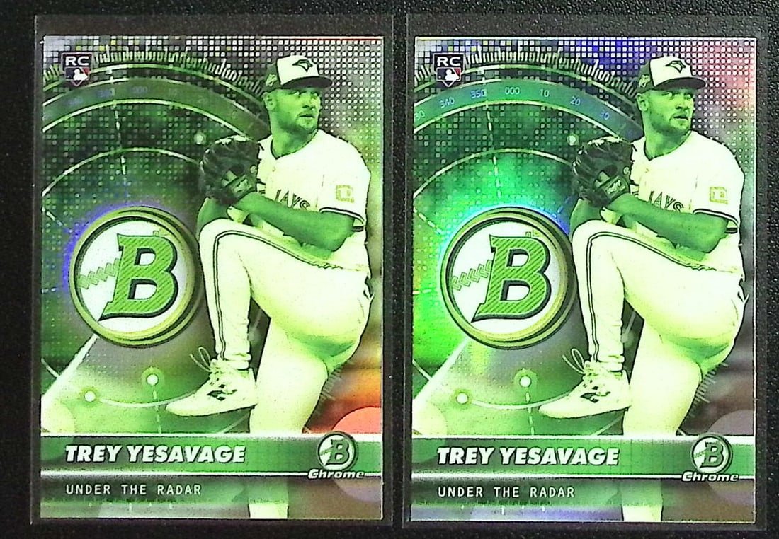 Lot of 2 Trey Yesavage Rookie Cards Under the Radar 2026 Bowman Chrome #UR-15: Bowman Baseball MLB Trading & Sports Cards, Sports Cards for Sale Near Me, World Series & Hall of Fame Players, SP, SSP, Chrome, 1st Bowman, Auction Memorabilia Lots Sold On Line