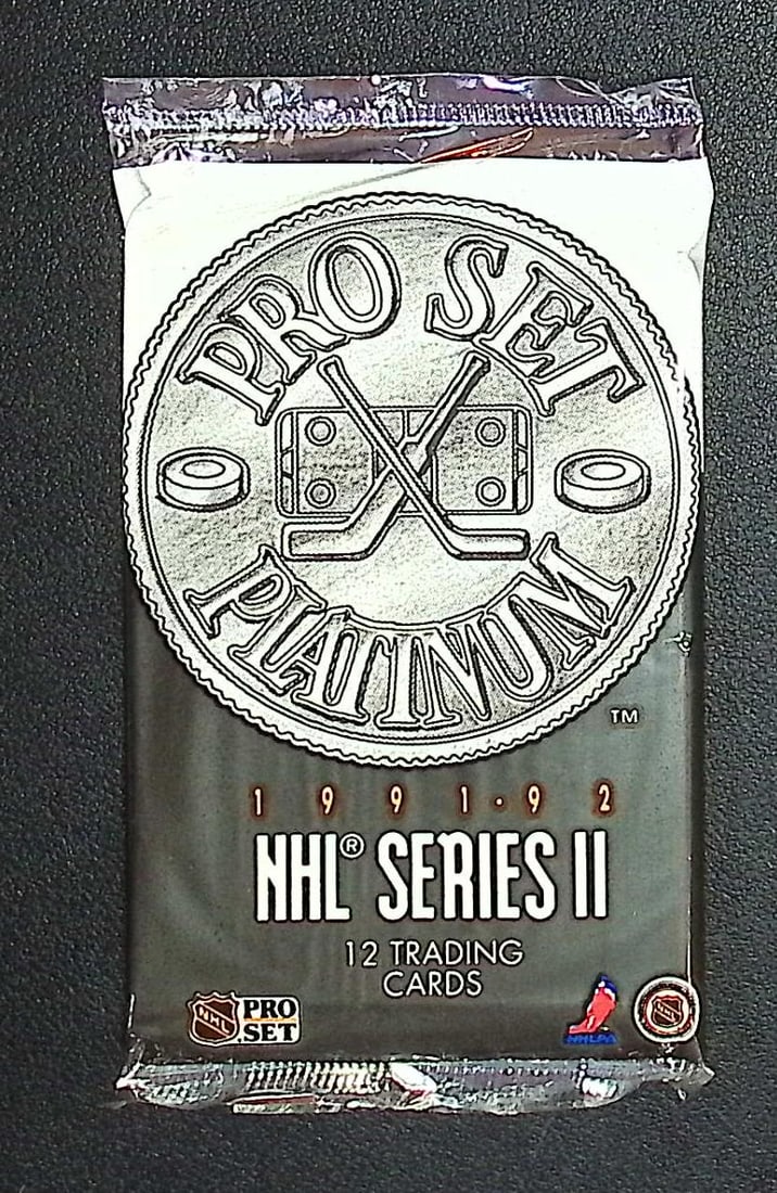 1991-92 Pro Set Platinum Series 2 Vintage Hockey Card Factory Sealed Retail Box Pack (1 of 1)