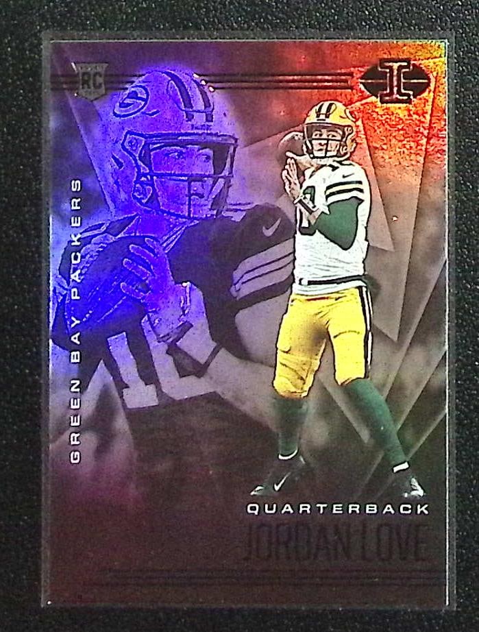 Jordan Love Rookie Card 2020 Panini Illusions #8 Green Bay Packers: Panini Select, Prizm, Mosaic, Contenders, Zenith, Phoenix, Illusions, Absolute, Rookie NFL Sports Trading Cards, SP, SSP, Cards, Football Cards for Sale Near Me, Superbowl & Hall of Fame Player Cards,