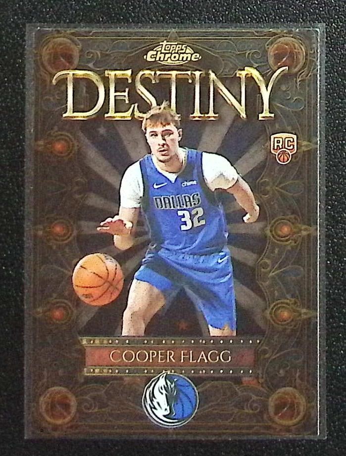 Cooper Flagg Rookie Card Destiny 2025-26 Topps Chrome #D-1 Dallas Mavericks: Topps Chrome Basketball NBA Trading & Sports Cards, Sports Cards for Sale Near Me, Chrome, Refractor, SP, SSP, Valuable Auction Memorabilia Lots Sold On Line, NBA Championship & Hall of Fame Player Ca