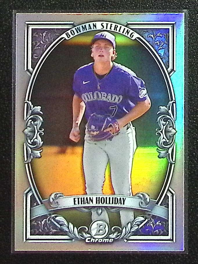 Ethan Holliday Bowman Sterling 2026 Bowman Chrome #BST-11 Colordado Rockies (1 of 2)