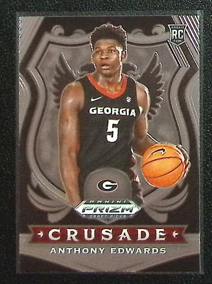 Anthony Edwards Rookie Card Crusade 2020 Prizm Draft Picks #81 Timberwolves (1 of 2)