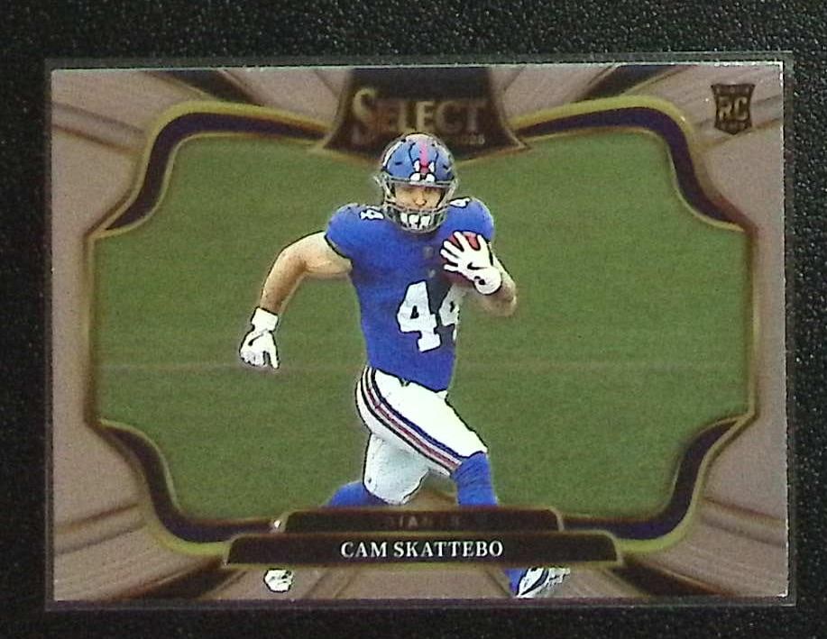 Cam Skattebo Rookie Card Field Level 2025 Select #494 New York Giants: Panini Select, Prizm, Mosaic, Contenders, Zenith, Phoenix, Illusions, Absolute, Rookie NFL Sports Trading Cards, SP, SSP, Cards, Football Cards for Sale Near Me, Superbowl & Hall of Fame Player Cards,