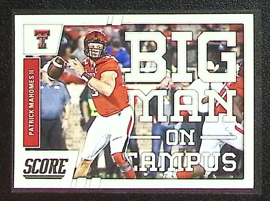Patrick Mahomes Rookie Card 2017 Panini Score #6 Texas Tech, Chiefs (1 of 2)