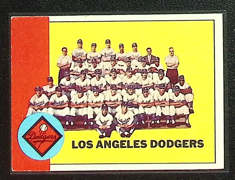 Los Angeles Dodgers 1963 Topps #337 Vintage Baseball Card (1 of 2)