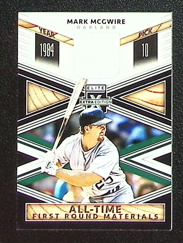 Mark McGwire Game Worn Patch 2020 Panini Elite Extra Edition #ATF-MM Oakland A's (1 of 2)