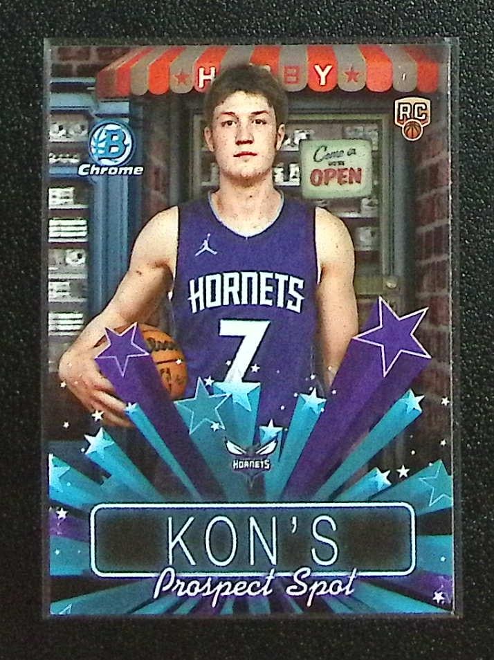 Kon Knueppel Rookie Card Hobby Stars 2025-26 Bowman Chrome #HS-7 Hornets (1 of 2)