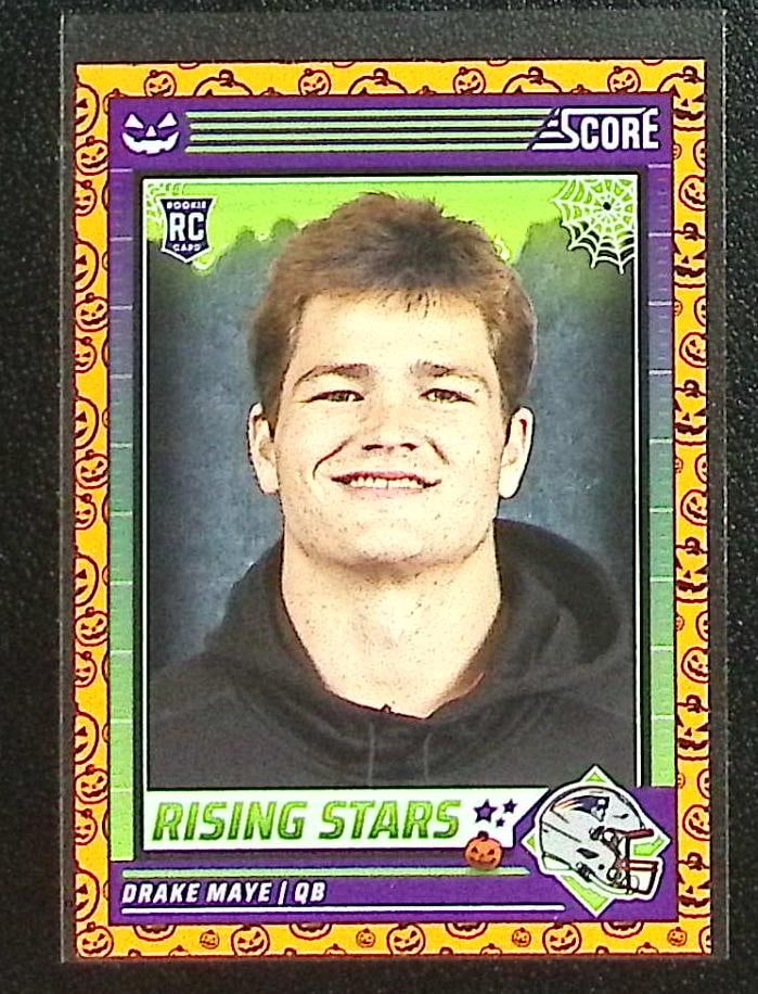 Drake Maye Rookie Card 2024 Panini Score A Treat #17 New England Patriots: Panini Select, Prizm, Mosaic, Contenders, Zenith, Phoenix, Illusions, Absolute, Rookie NFL Sports Trading Cards, SP, SSP, Cards, Football Cards for Sale Near Me, Superbowl & Hall of Fame Player Cards,