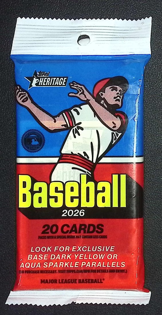 2026 Topps Heritage Series 1 Baseball HANGER VALUE FAT PACK (1 of 1)