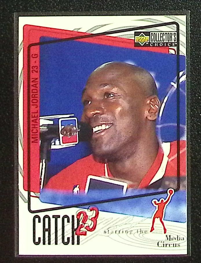 Michael Jordan Catch 23 1997-98 Upper Deck Collector's Choice #191 Chicago Bulls (1 of 2)