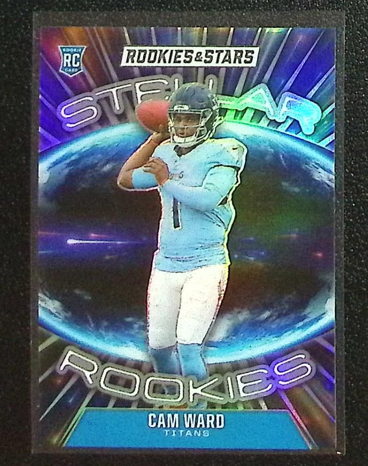 Cam Ward Stellar Rookies Prizm 2025 Rookies & Stars #9 Tennessee Titans (1 of 2)