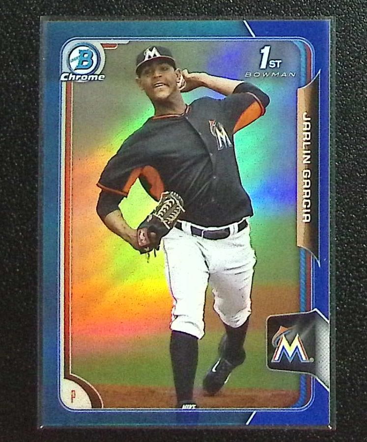 Jarlin Garcia 1st Bowman Blue Refractor /150 2015 Bowman Chrome #BCP148 Marlins (1 of 2)