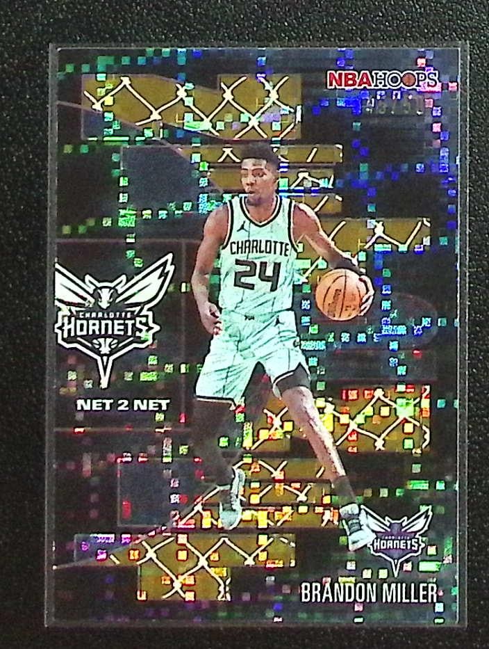 Brandon Miller Net to Net Gold /50 2025-26 NBA Hoops #NTN-21 Charlotte Hornets (1 of 2)