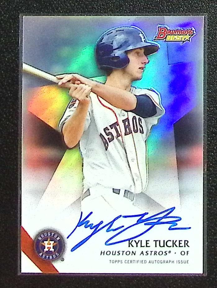 Kyle Tucker Prospects Refractor Auto 2015 Bowman's Best #B15-KT Astros, Dodgers (1 of 2)