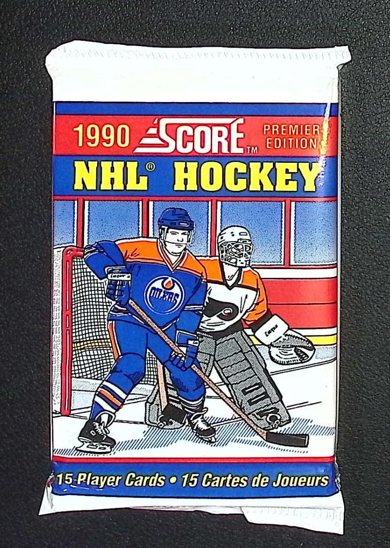 1990 Score Premier Edition Hockey Cards Retail Box Pack Sports Cards Wayne Gretzky (1 of 1)
