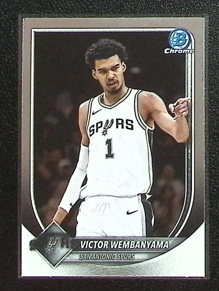 Victor Wembanyama 2025-26 Bowman Chrome #BCV-143 San Antonio Spurs: Bowman Chrome Basketball NBA Trading & Sports Cards, Sports Cards for Sale Near Me, Chrome, Refractor, SP, SSP, Valuable Auction Memorabilia Lots Sold On Line, NBA Championship & Hall of Fame Player C