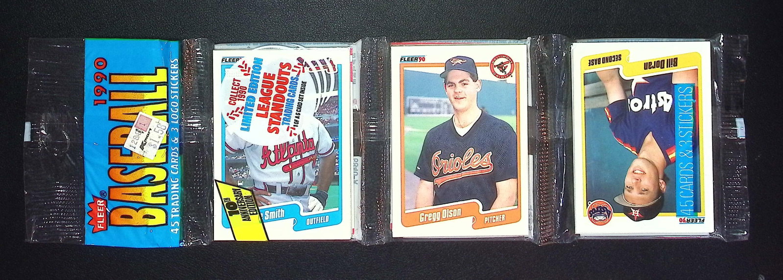 1990 Fleer Baseball Series 1 RACK PACK Vintage Sports Cards MLB Trading Cards Rookie Cards: Vintage Valuable Fleer Baseball MLB Trading & Sports Cards, Rookies in This Set Include Frank Thomas, Sammy Sosa, Larry Walker, Bernie Williams, New York Yankees, Old Sports Cards for Sale Near Me, Wo
