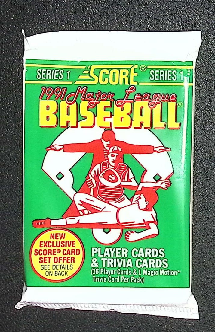 1991 Score Series 1 Vintage Baseball Card Retail Box Pack, Sports Cards (1 of 1)