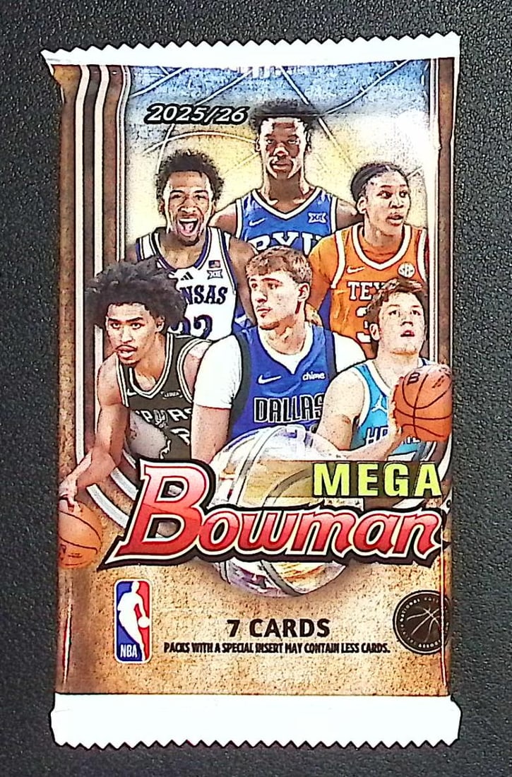 2025-26 Bowman Basketball Mega Box Pack - Cooper Flagg & Kon Knueppel Rookie Cards: Bowman Basketball NBA Trading & Sports Cards, Sports Cards for Sale Near Me, Champion and Hall of Fame Players, Auction Lots for Sale On Line