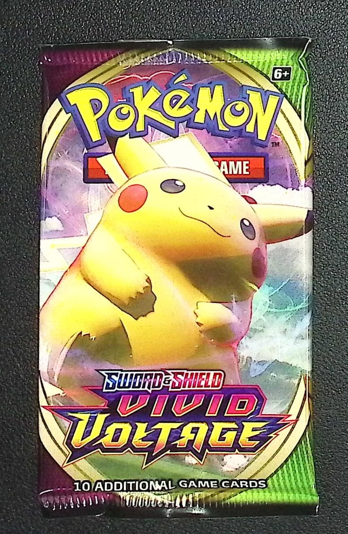 Pokemon Sword and Shield Vivid Voltage 10 Card Booster Pack Charizard Pikachu Holo Rare Cards (1 of 1)