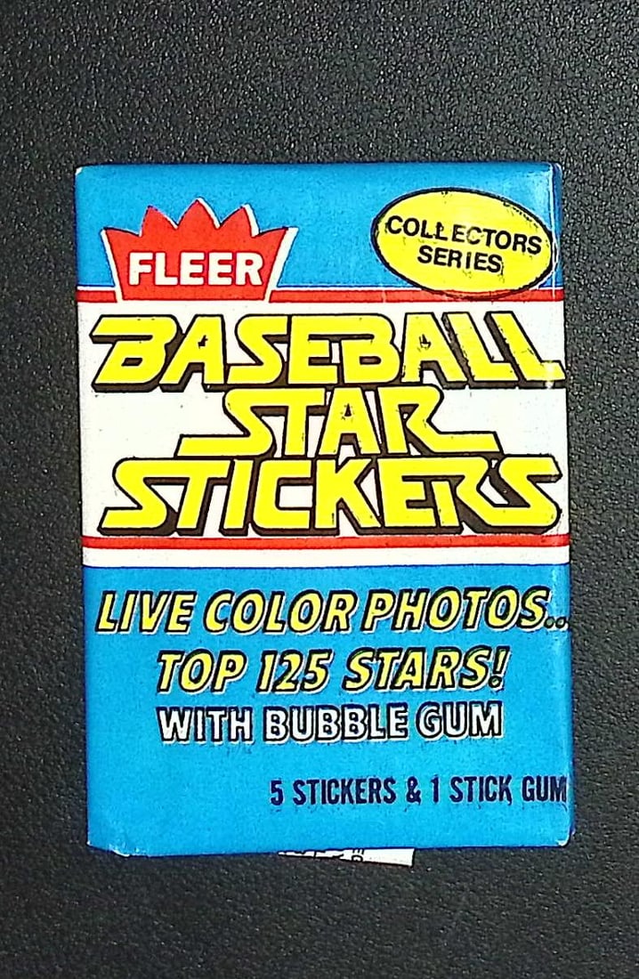 1981 Fleer Vintage Series 1 Baseball STICKERS Retail Box Pack Sports Cards MLB Trading Cards Rookie (1 of 1)